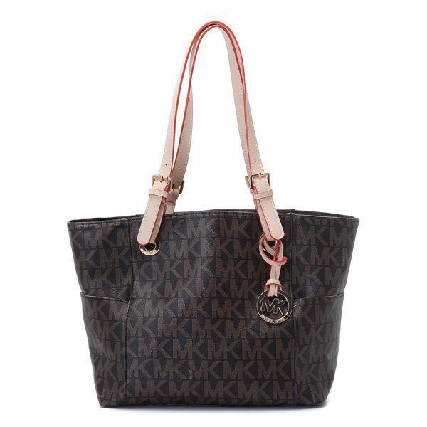 michael kors logo tote for macbook brun Fantastisk 7sdkf